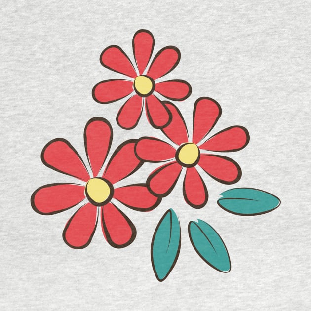 Red Daisy by SWON Design